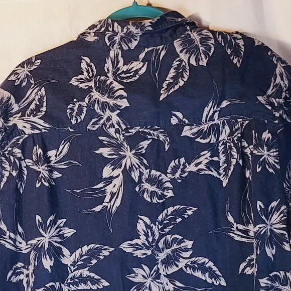 Boulder Creek Trading Company Blue Short Sleeve Floral Print Shirt Size Big 2XL - Picture 10 of 16